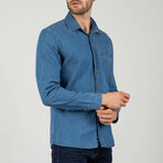 Evan Button Up Shirt // Navy (M)