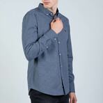 Dillon Button Up Shirt // Dark Navy (XS)