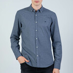 Dillon Button Up Shirt // Dark Navy (XS)