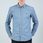 Jonas Button Up Shirt // Light Blue (S)