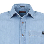 Samuel Button Up Shirt // Blue (L)