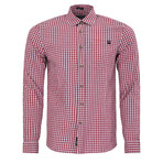 David Button Up Shirt // Bordeaux (2XL)