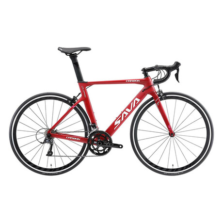 Warwinds 3.0 // 700C Carbon Fiber Road Racing Bicycle // Red + White (54cm Frame)