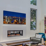 Shanghai Night Print on Wrapped Canvas (6"H x 12"W x 1.5"D)