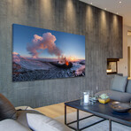 Kam Volcano Print on Wrapped Canvas (6"H x 12"W x 1.5"D)