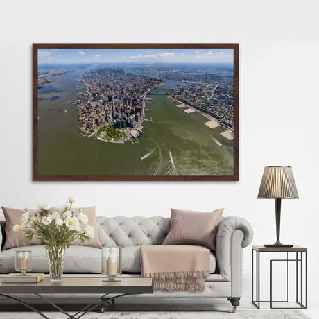 NY Day Framed Print (12"H x 18"W x 1.5"D)