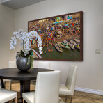 Seaside Party Framed Print (12"H x 18"W x 1.5"D)