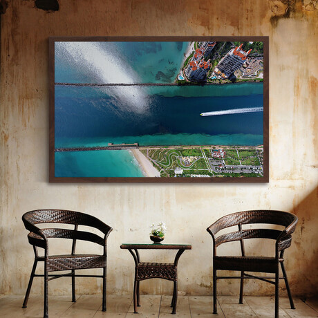 Racing Through Framed Print (12"H x 18"W x 1.5"D)