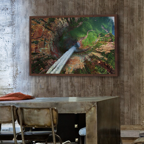 Angel Dragon Fall Framed Print (12"H x 18"W x 1.5"D)