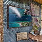 Racing Through Framed Print (12"H x 18"W x 1.5"D)