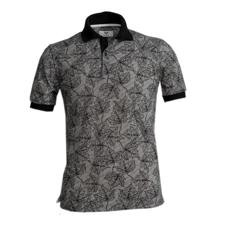 Norris Polo Shirt // Gray Floral (S)