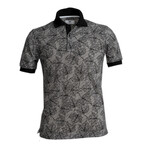 Norris Polo Shirt // Gray Floral (3XL)