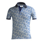 Carlson Polo Shirt // White + Blue Paisley (S)