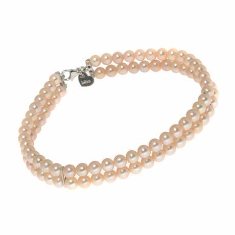 Paradise 18K White Gold Pearl Bracelet // 7" // Store Display