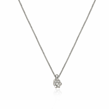 Dream 18K White Gold Diamond Necklace // 16" // Store Display