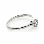 18K White Gold Diamond Cluster Ring // Ring Size: 6.25 // Store Display