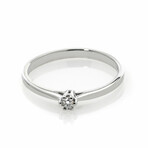 18K White Gold Diamond Dainty Ring // Store Display (Ring Size: 6.5)