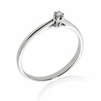 18K White Gold Diamond Dainty Ring // Store Display (Ring Size: 6.5)