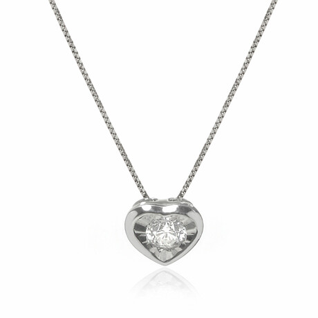 Lumina 18K White Gold Diamond Necklace // 15"-16" // Store Display