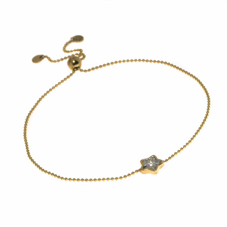 Lumina 18K Yellow Gold + 18k White Gold Diamond Bracelet // 9" // Store Display