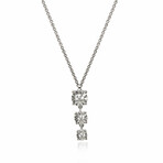 18K White Gold Diamond Necklace // 16" // Store Display