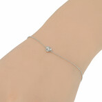 Bliss Lumina 18K White Gold Diamond Chain Link Bracelet // 9" // Store Display