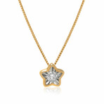 Lumina 18K Yellow Gold + 18k White Gold Diamond Necklace // 15"-16" // Store Display