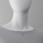 Lumina 18K Yellow Gold + 18k White Gold Diamond Necklace // 15"-16" // Store Display