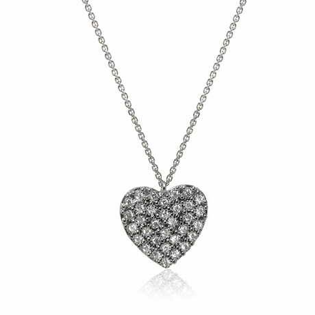 Rugiada 18K White Gold Diamond Necklace // 15"-16" // Store Display