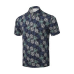 Trop Polo Shirts // Navy Geen (S)