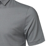 Geometrician Polo Shirts // Gray Teal (S)