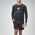 NKMR Jersey Bonded Long sleeve // Black (Small)