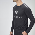 NKMR Jersey Bonded Long sleeve // Black (Small)