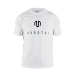 PREMIUM Brand Basic T-Shirt Light // White + Black (Small)