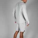 NKMR Training Dry Half Zip Top // Light Gray (Small)