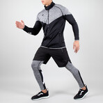 NKMR Performance Running Jacket // Gray Melange (Small)