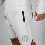 NKMR Training Dry Half Zip Top // Light Gray (Small)