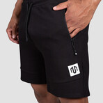 NKMR Interlock Shorts // Black (Small)