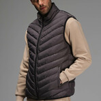 Isaac Insulated Puffer Vest // Dark Gray (M)