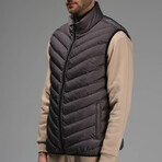 Isaac Insulated Puffer Vest // Dark Gray (S)