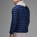 Zach Insulated Puffer Jacket // Navy (XL)