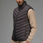 Isaac Insulated Puffer Vest // Dark Gray (M)