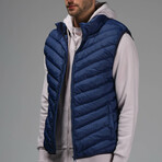 Zach Insulated Puffer Vest // Navy (XL)