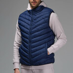 Zach Insulated Puffer Vest // Navy (2XL)