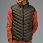 Noah Insulated Puffer Vest // Green (M)