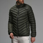 Noah Insulated Puffer Jacket // Green (S)