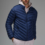 Zach Insulated Puffer Jacket // Navy (M)