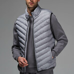 Josh Insulated Puffer Vest // Light Gray (S)