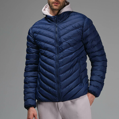 Zach Insulated Puffer Jacket // Navy (S)