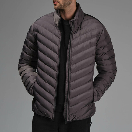 Isaac Insulated Puffer Jacket // Dark Gray (S)